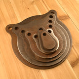 2" 3" 4" 6" 8" 10" 12" Gong Set 1/2" AR500