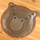 4" 6" 8" 10" 12" Gong Set 1/4" AR500