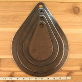 4" 6" 8" 10" Teardrop Set 1/4" AR500