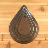 4" 6" 8" 10" Teardrop Set 1/4" AR500