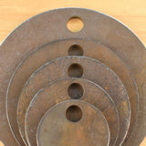 3" 4" 5" 6" 8" Circle Set 3/8" AR500 Set of 5