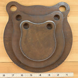 4" 6" 8" Gong Set 3/8" AR500