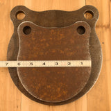 6" 8" Gong Set 1/2" AR500