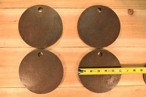 6" Circles Set of FOUR 1/2" AR500