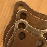 1/2" AR500 3"-6" Gong Set With Painting Stencil Kit