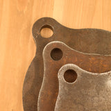 1/2" AR500 4" 6" 8" Gong Set With Painting Stencil Kit