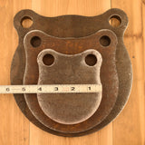 4" 6" 8" Gong Set 1/2" AR500